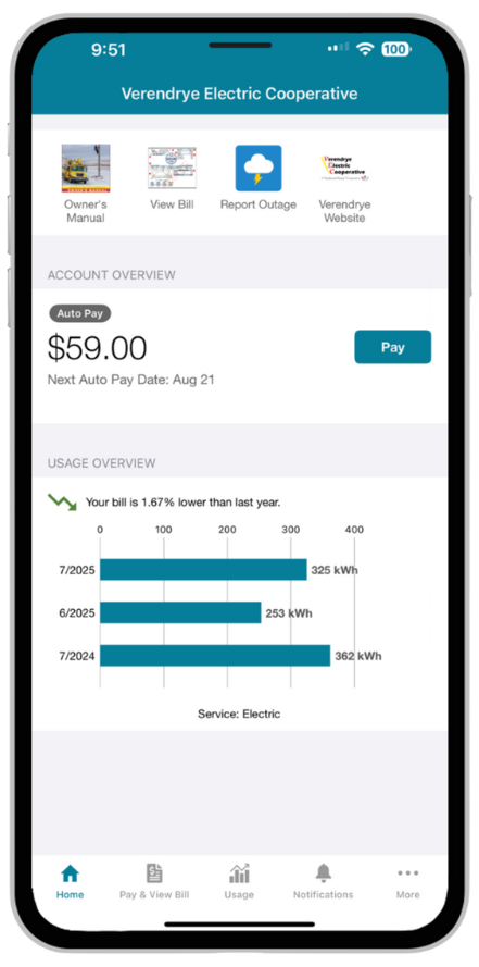 Verendrye SmartHub Screenshot