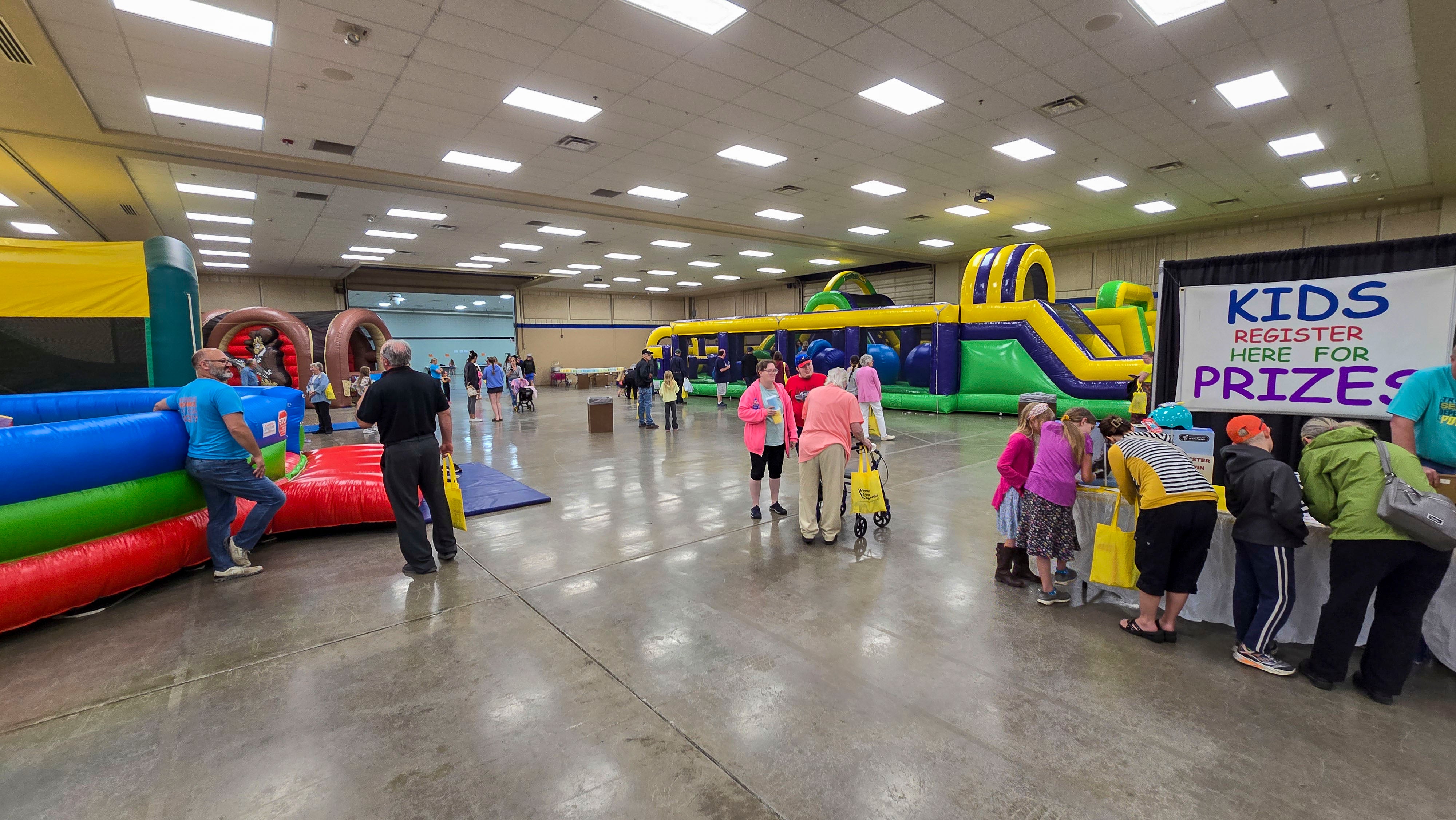 bouncy houses