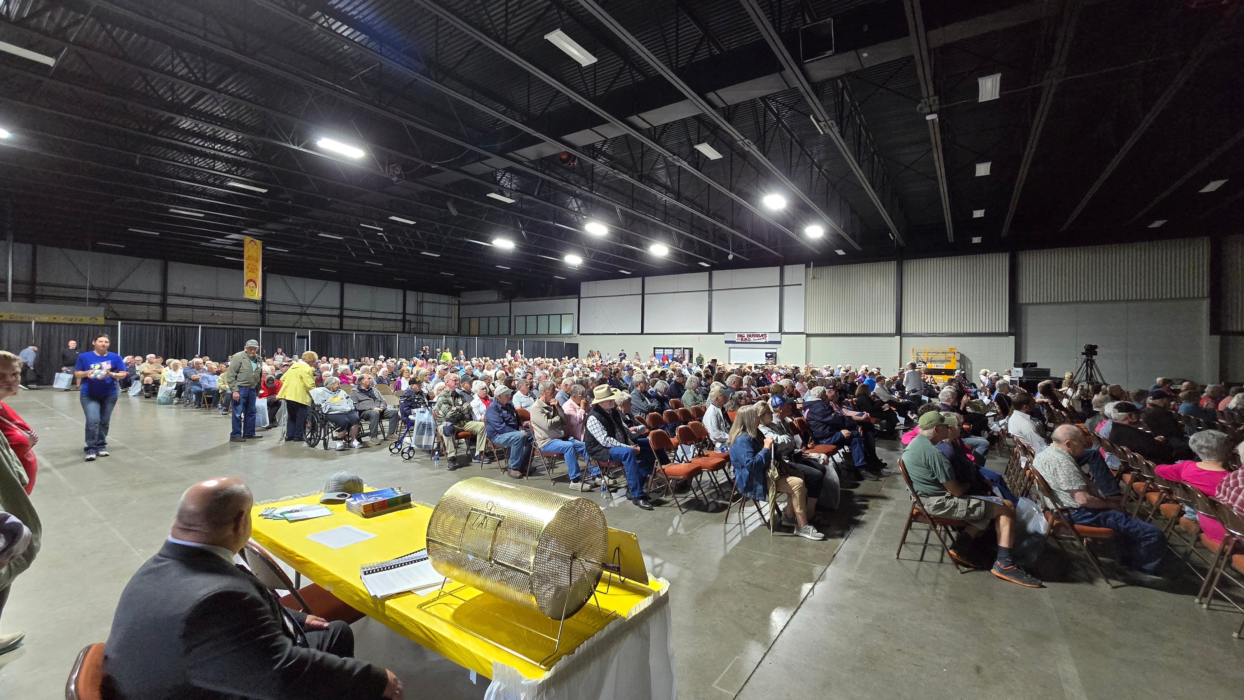 Annual meeting crowd