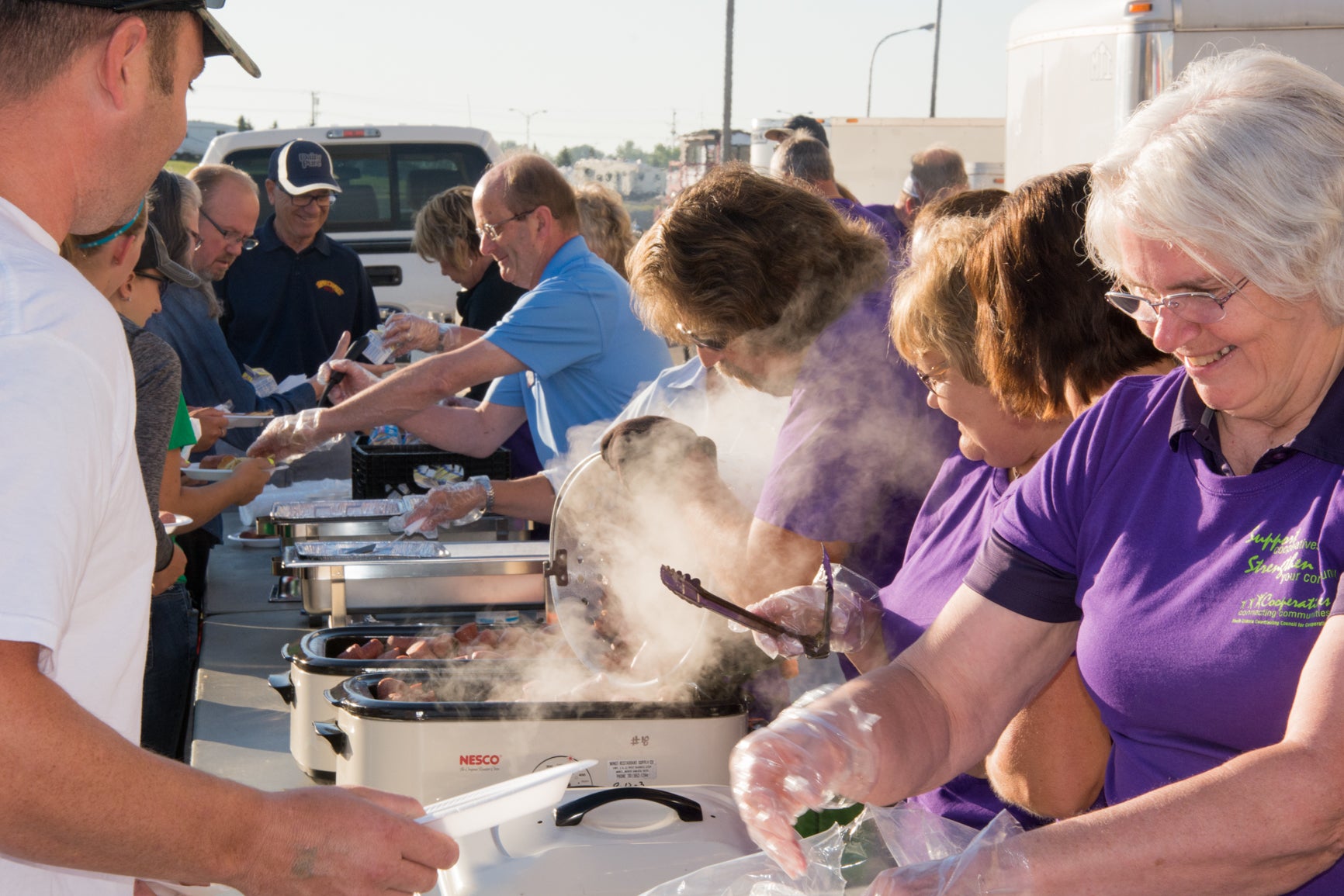 Free breakfast at Co-op Day